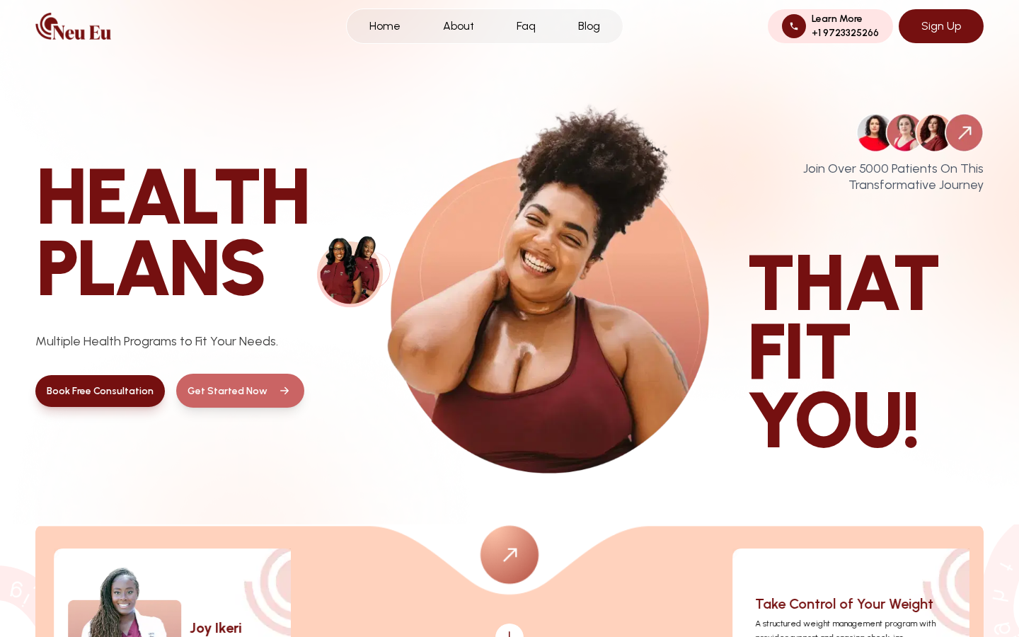 Neueu website designed by SkyByte Agency