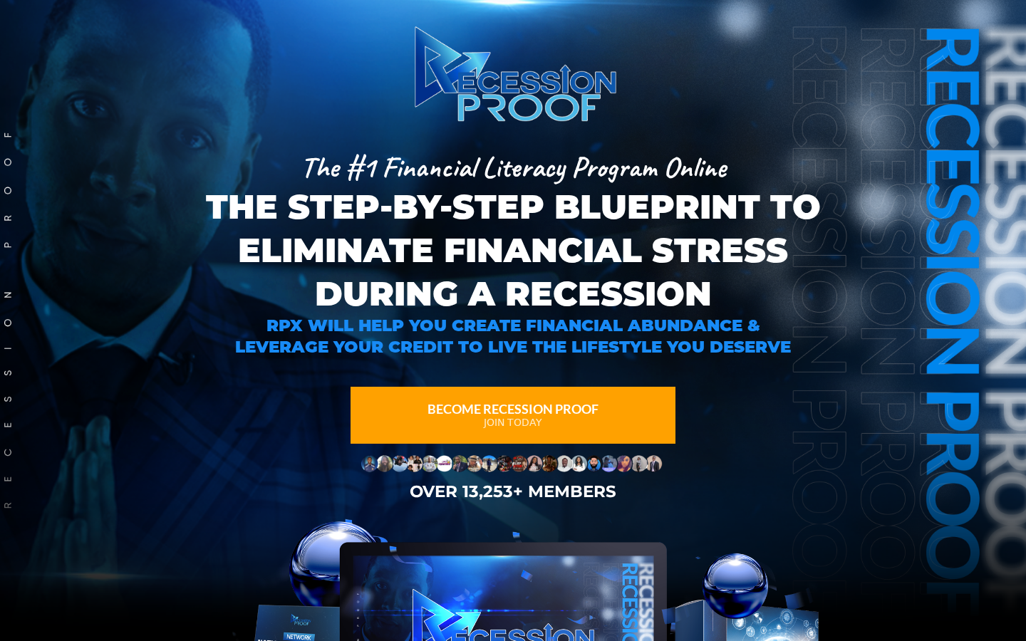 Recession Proof Xtreme website designed by SkyByte Agency