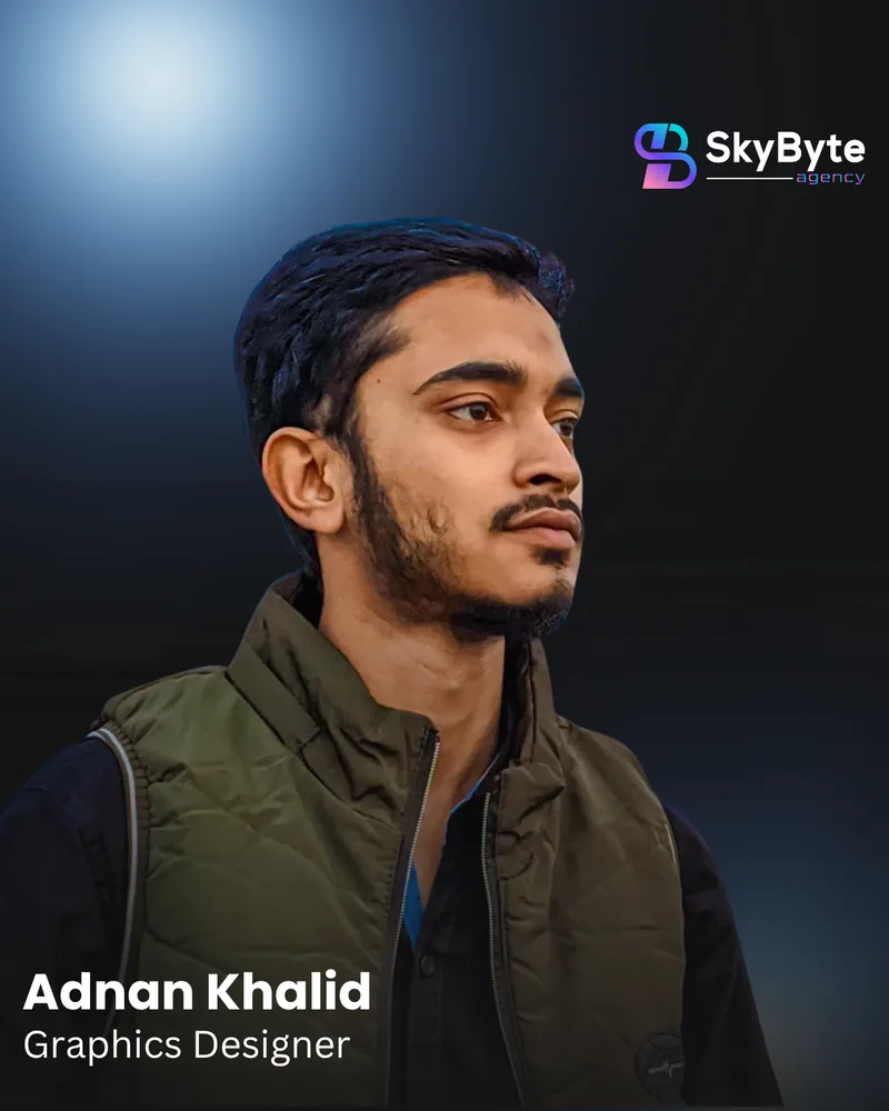 Adnan Khalid, Graphics Designer at Skybyte Agency