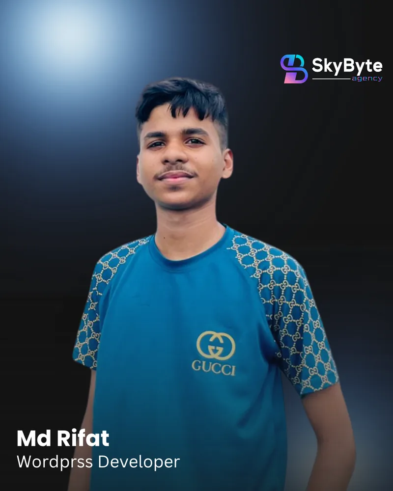 Md Rifat, WordPress Developer at Skybyte Agency