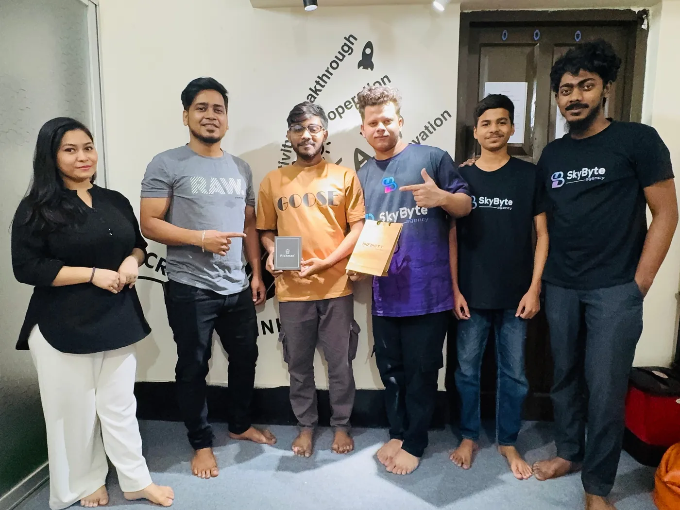 Skybyte Agency team members receiving recognition
