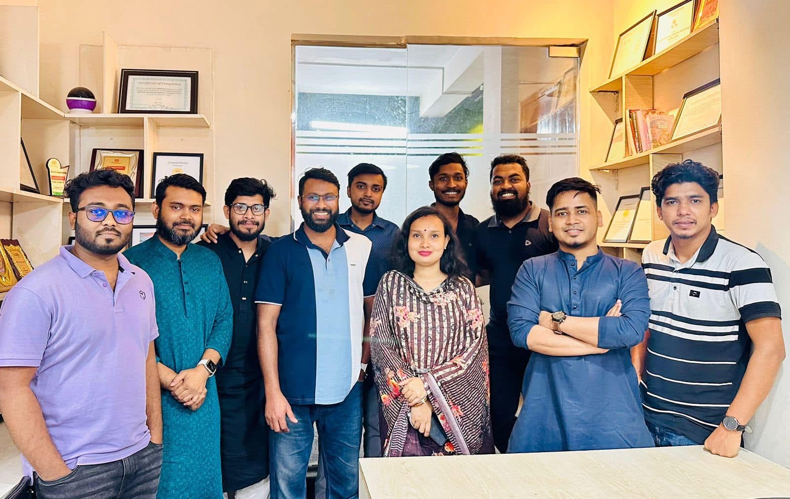 SkyByte team at the office