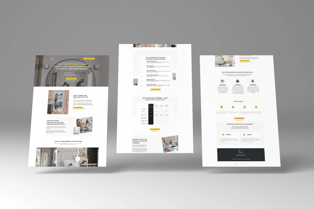 Interior Design & Home Remodeling Website 3 Website mockup 28