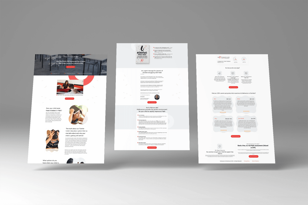 Math/Tutoring Services for Children Website 2 Website mockup 29