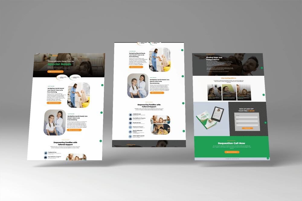 Special Needs Home Care Website 3 Website mockup 37