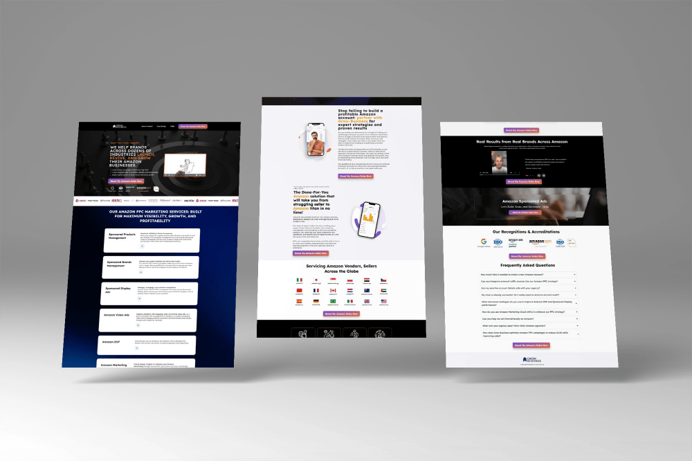 Amazon Marketing & Growth Service Website 2 Website mockup 38